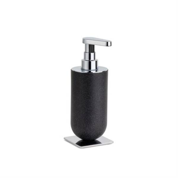 System Sıvı Sabunluk Siyah/Krom Renk (BA2026 006 R2-CR) - 1