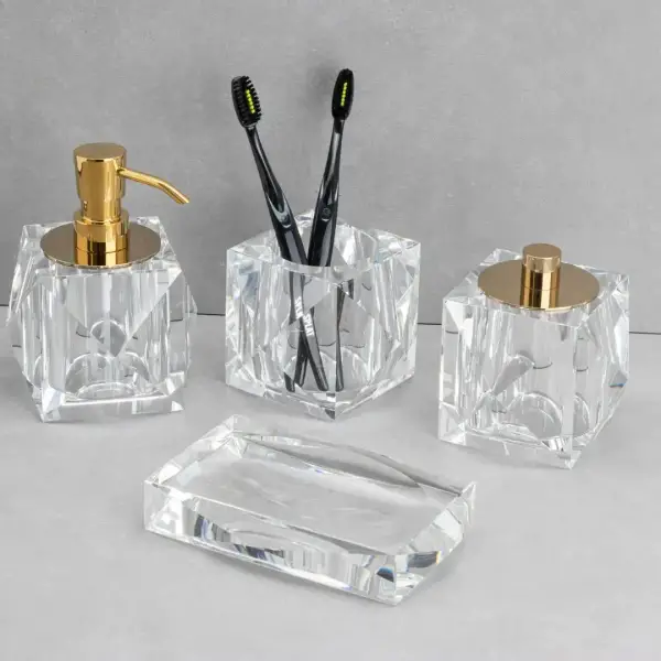 System Kristal Sıvı Sabunluk Gold Renk (BA2038 006 C1-GL) - 4