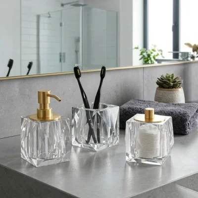 System Kristal Sıvı Sabunluk Gold Renk (BA2038 006 C1-GL) - 1