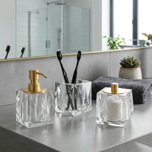 System Kristal Sıvı Sabunluk Gold Renk (BA2038 006 C1-GL) - 1