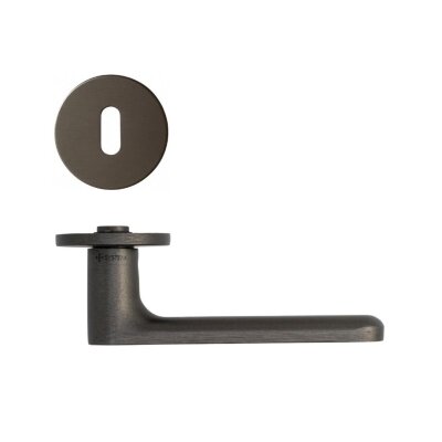 System Solo Rozetli Kapı Kolu Fırçalı Füme (HA282RO22 ELX1) - System