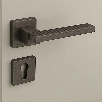 System Step Fırçalı Bronz Rozetli Kapı Kolu (HA260RO11 ELX3) - System (1)