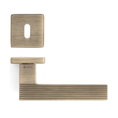 System Step Rozetli Antik Sarı Kapı Kolu (HA260RO11 ABM) - System (1)