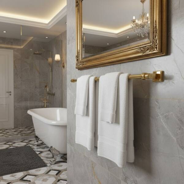 System Stepline Uzun Havluluk Gold Renk 45cm (BA1000 004 GL) - 4