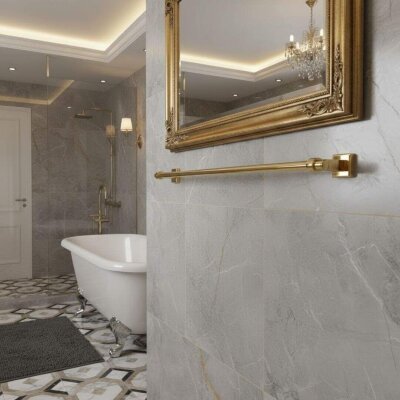 System Stepline Uzun Havluluk Gold Renk 45cm (BA1000 004 GL) - System Banyo