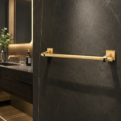 System Stepline Uzun Havluluk Gold Renk 45cm (BA1000 004 GL) - System Banyo (1)