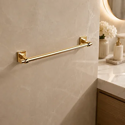 System Stepline Uzun Havluluk Gold / Altın Renk 60cm (BA1000 014 GL) - System Banyo (1)