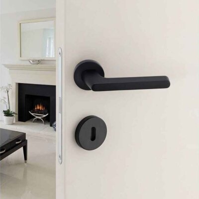 System Tavira Kapı Kolu Siyah (HA101RO12 AL6) - System