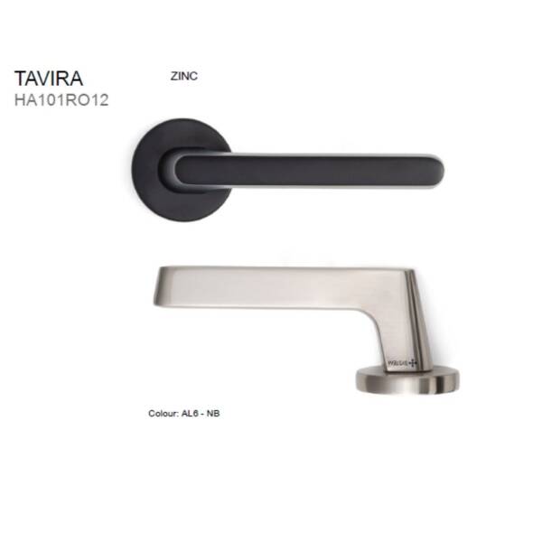 System Tavira Kapı Kolu Nikel/Saten (HA101RO12 NB) - 2