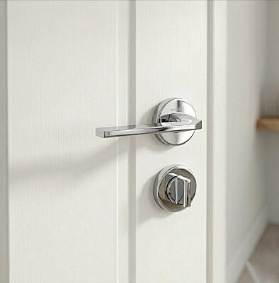 System Tema Wc Rozetli Kapı Kolu Krom (HA150RO44 WCR) - System