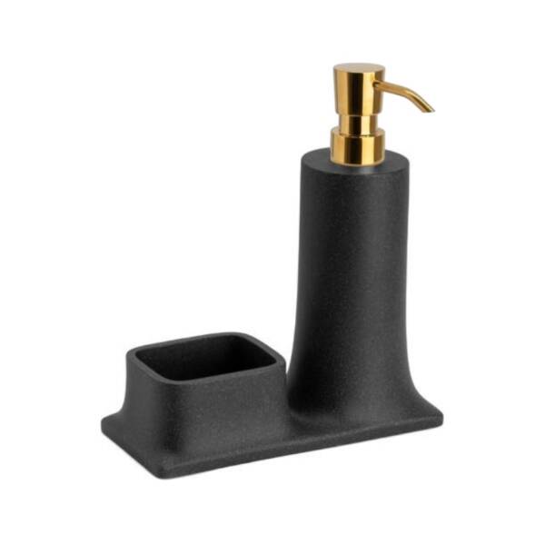 System Tezgah Üstü Deterjanlık Ve Süngerlik Siyah/Gold Renk (BA2007 028 R2-GL) - 1