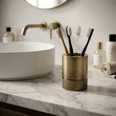 System Tezgah Üstü Diş Fırçalığı Antik Renk (BA2005 007 ABM) - System Banyo