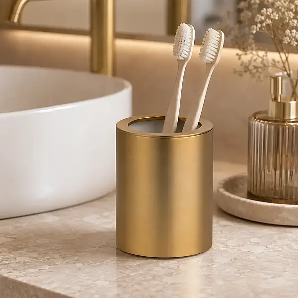 System Tezgah Üstü Diş Fırçalığı Gold Branch Renk (BA2003 007 GB) - 1