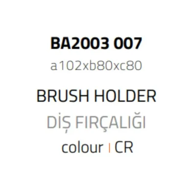 System Tezgah Üstü Diş Fırçalığı Gold Branch/Gold Renk (BA2003 007 GB-GL) - 2
