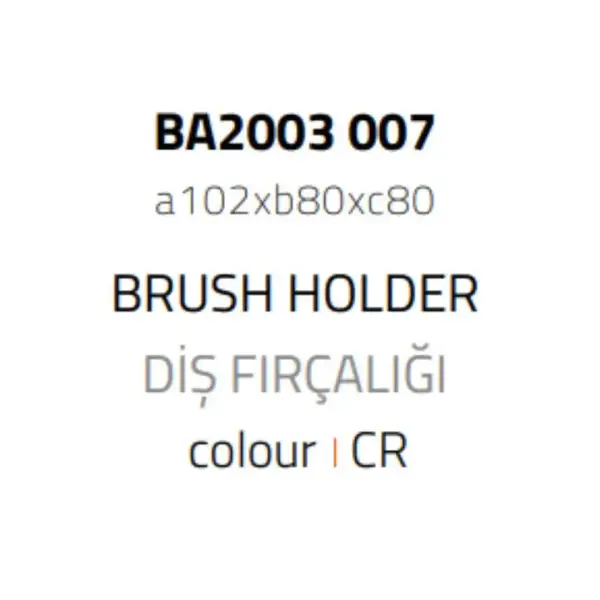 System Tezgah Üstü Diş Fırçalığı Gold Branch/Gold Renk (BA2003 007 GB-GL) - 2