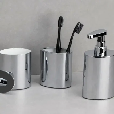 System Tezgah Üstü Diş Fırçalığı Krom Renk (BA2010 007 CR) - 4