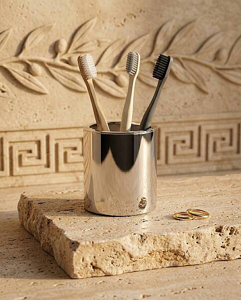 System Tezgah Üstü Diş Fırçalığı Krom Renk (BA2010 007 CR) - 1