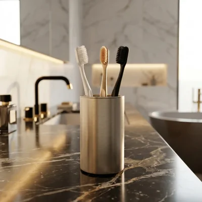 System Tezgah Üstü Diş Fırçalığı Saten Renk (BA2004 007 NBM) - 1