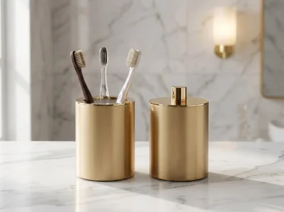 System Tezgah Üstü Pamukluk Gold Branch/Gold Renk (BA2003 024 GB-GL) - 1