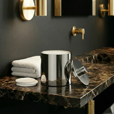 System Tezgah Üstü Pamukluk Krom Renk (BA2010 024 CR) - 1