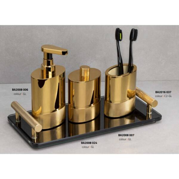 System Tezgah Üstü Sıvı Sabunluk 250 Ml Gold Renk (BA2008 006 GL) - 2