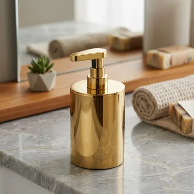 System Tezgah Üstü Sıvı Sabunluk 250 Ml Gold Renk (BA2010 006 GL) - 1