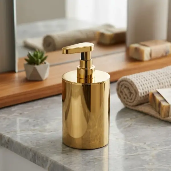 System Tezgah Üstü Sıvı Sabunluk 250 Ml Gold Renk (BA2010 006 GL) - 1