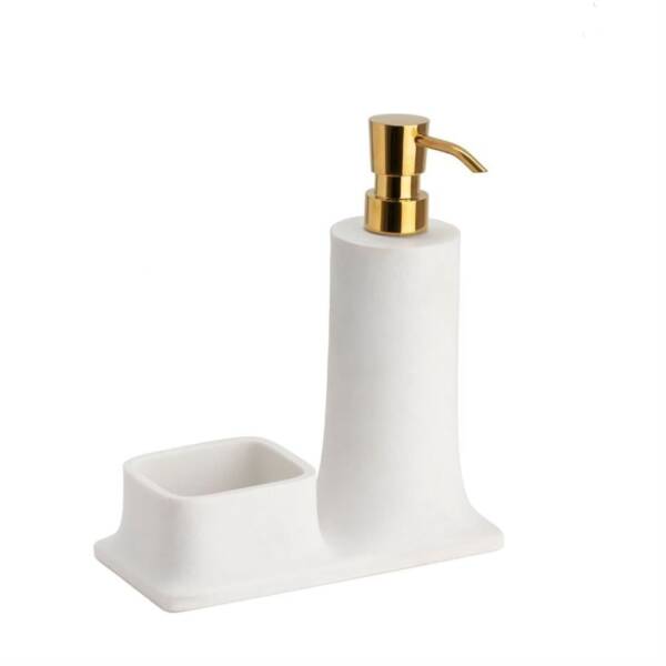 System Tezgah Üstü Deterjanlık Ve Süngerlik Beyaz/Gold (BA2007 028 R1-GL) - 1