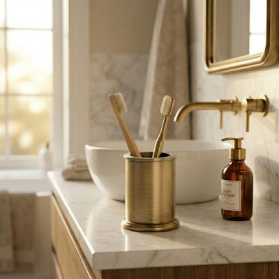 System Tezgah Üstü Diş Fırçalığı Antik Renk (BA2000 007 ABM) - System Banyo