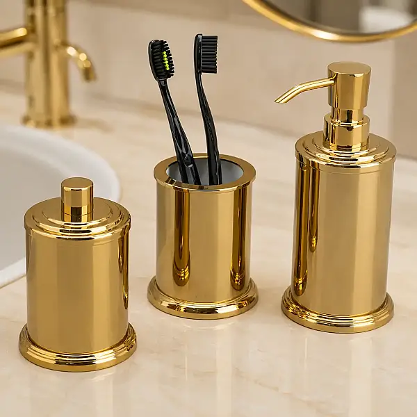System Tezgah Üstü Diş Fırçalık Gold Renk (BA2000 007 GL) - 1