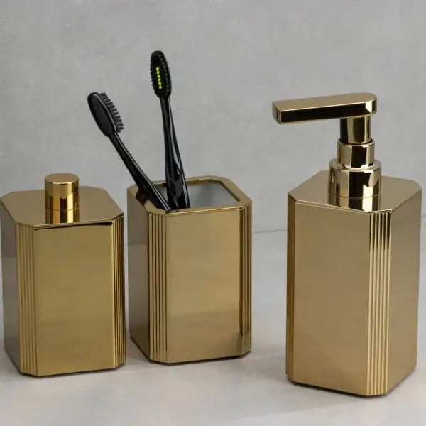 System Tezgah Üstü Diş Fırçalık Gold/Altın Renk (BA2011 007 GL) - 2