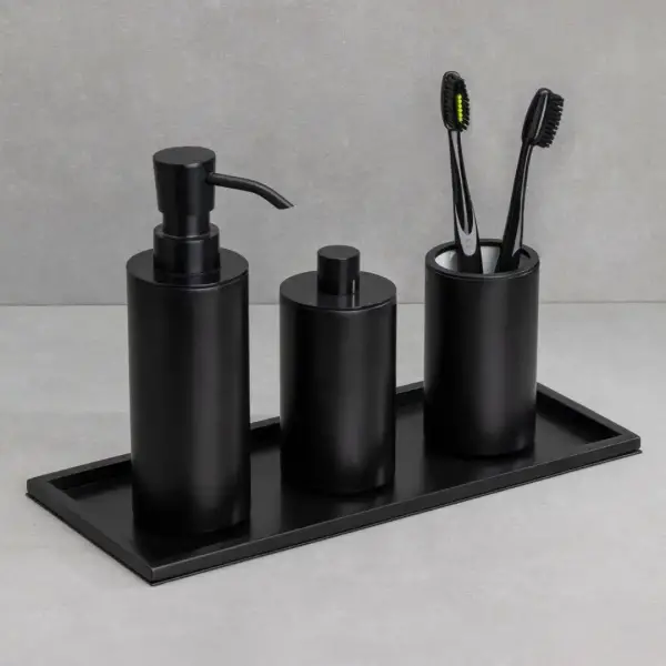 System Tezgah Üstü Diş Fırçalığı Mat Siyah (BA2004 007 AL6) - 5