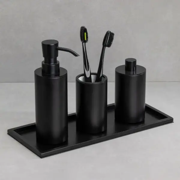 System Tezgah Üstü Diş Fırçalığı Mat Siyah (BA2004 007 AL6) - 6