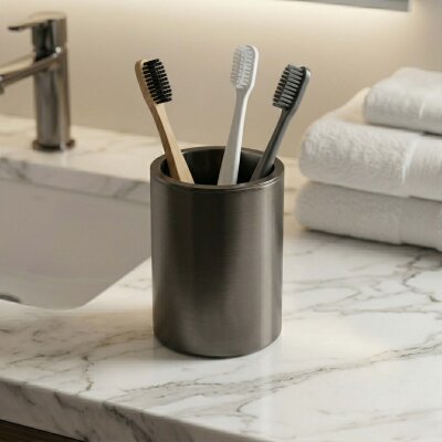 System Tezgah Üstü Diş Fırçalığı Füme Renk (BA2004 007 BBN) - System Banyo