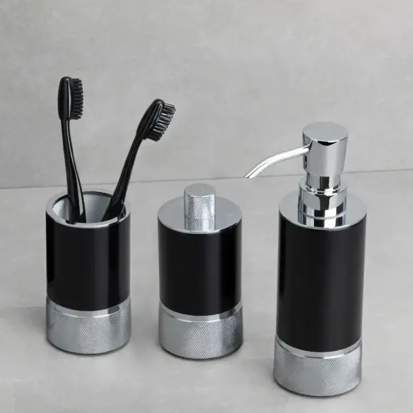 System Tezgah Üstü Diş Fırçalığı Krom-Mat Siyah (BA2006 007 CR-AL6) - 2