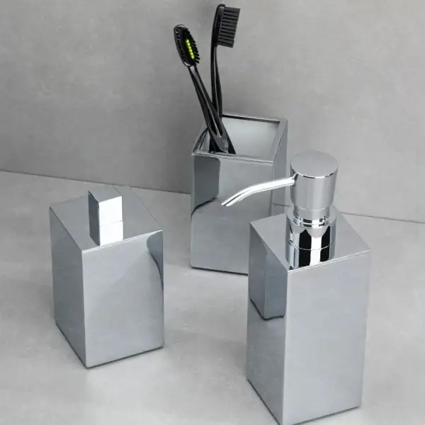 System Tezgah Üstü Diş Fırçalığı Krom Renk (BA2002 007 CR) - 3