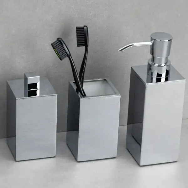 System Tezgah Üstü Diş Fırçalığı Krom Renk (BA2002 007 CR) - 4