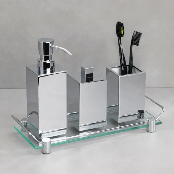 System Tezgah Üstü Diş Fırçalığı Krom Renk (BA2002 007 CR) - 5