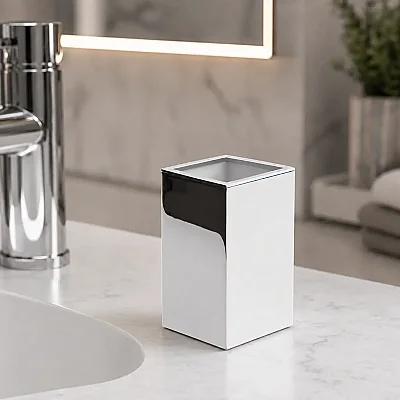 System Tezgah Üstü Diş Fırçalığı Krom Renk (BA2002 007 CR) - System Banyo (1)