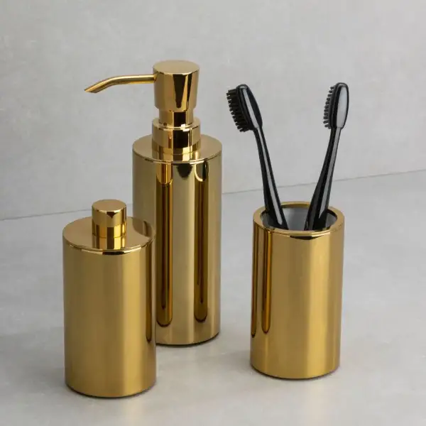 System Tezgah Üstü Diş Fırçalık Gold Renk (BA2004 007 GL) - 3