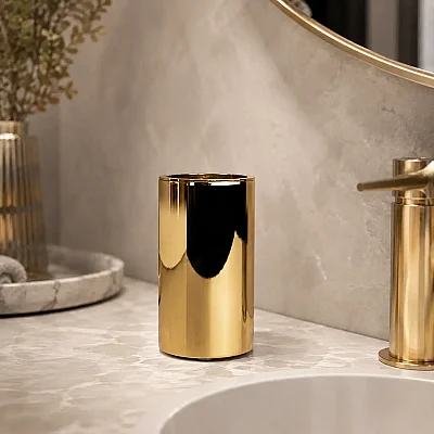 System Tezgah Üstü Diş Fırçalık Gold Renk (BA2004 007 GL) - System Banyo (1)