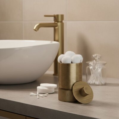 System Tezgah Üstü Pamukluk Mat Antik Sarı (BA2006 024 ABM) - System Banyo