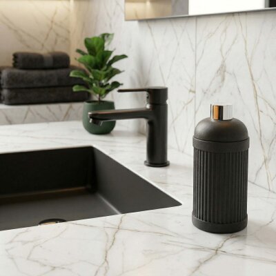 System Siyah-Krom Pamukluk (BA20017 001013 R2-CR) - System Banyo