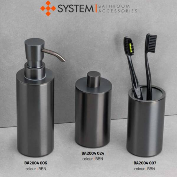 System Tezgah Üstü Sıvı Sabunluk 250 Ml Füme Renk (BA2004 006 BBN) - 2