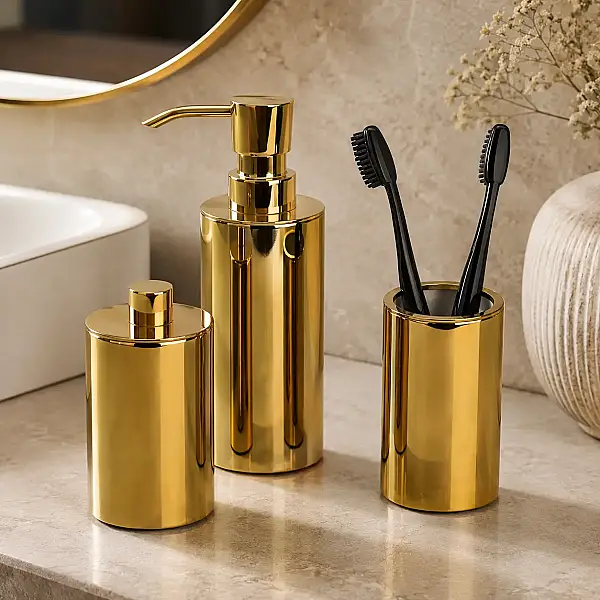 System Tezgah Üstü Sıvı Sabunluk Gold Renk (BA2004 006 GL) - 1