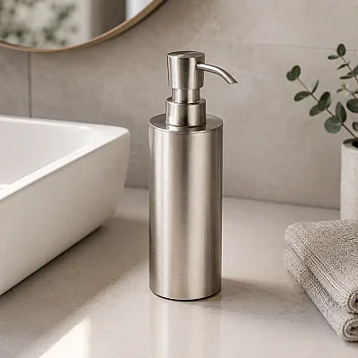 System Tezgah Üstü Sıvı Sabunluk 250 Ml Saten Renk (BA2004 006 NBM) - 1