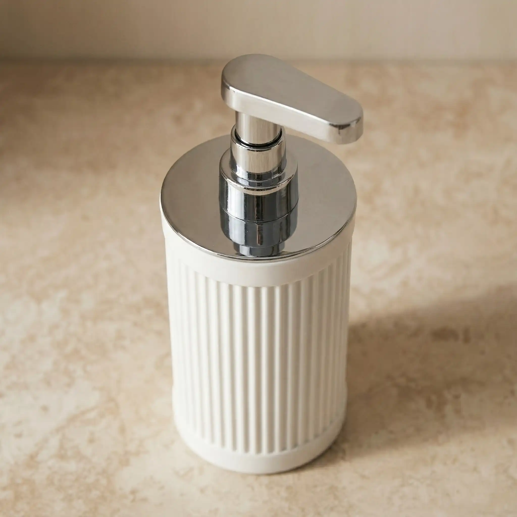 System Sıvı Sabunluk Beyaz/Krom Renk (BA2019 006 R1-CR) - System Banyo (1)