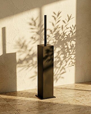 System Banyo Tuvalet Fırçalığı Siyah Renk (BA4005 009 AL6) - System Banyo