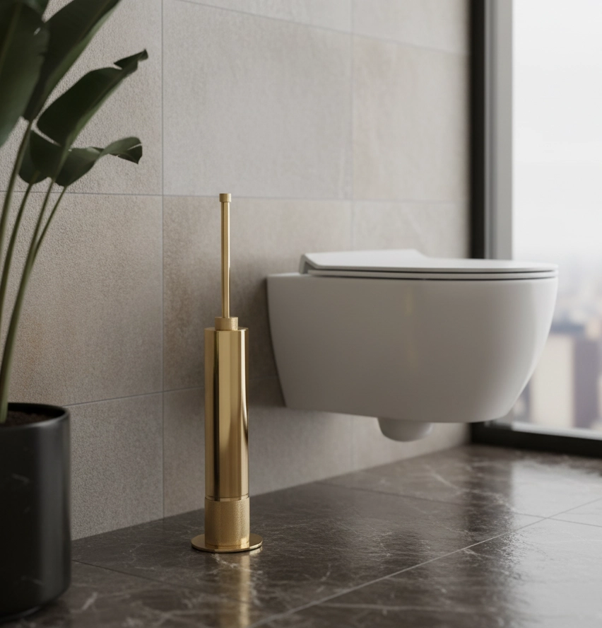 System Banyo Klozet Fırçası Altın Renk (BA4010 009 GL) - 2