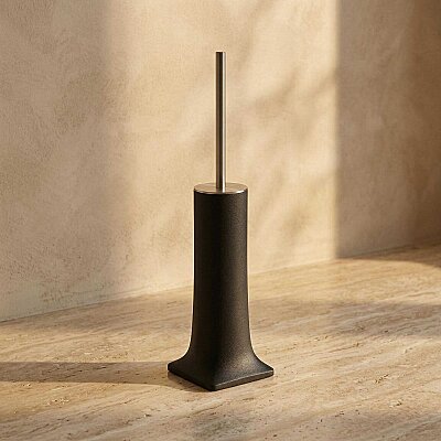 System Rosin Tuvalet Fırçalığı Siyah Krom (BA4006 009 R2-CR) - System Banyo